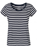 White - Navy (Striped)