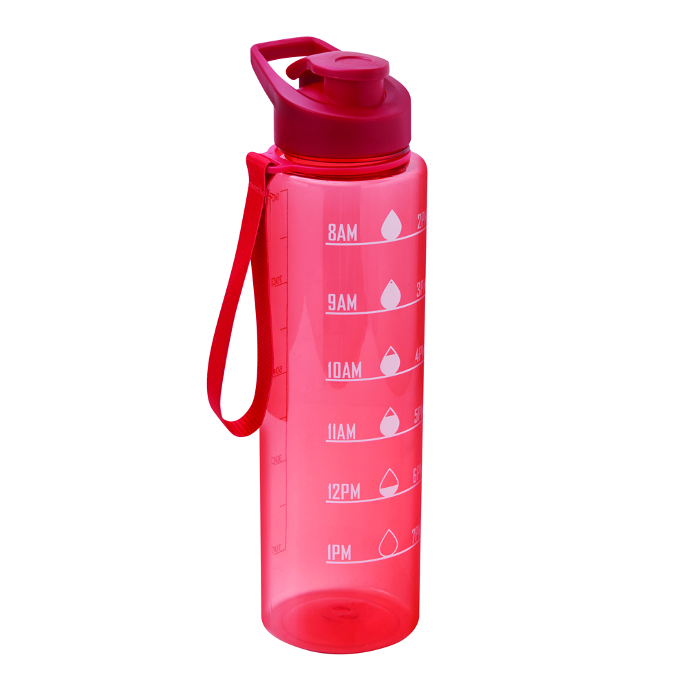 AQUA LEVEL - Sport-Trinkflasche - rot