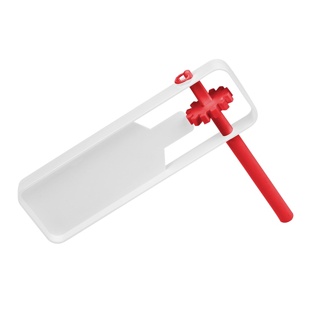 Schnarre - weiß/rot