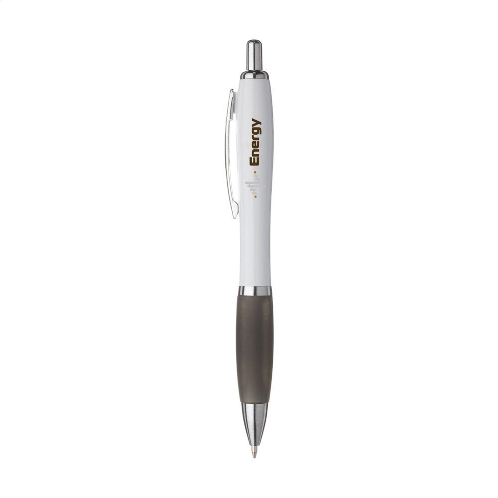 Athos White Kugelschreiber - schwarz (± PMS Black)