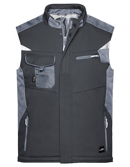 Daiber - Craftsmen Softshell Vest -STRONG- - Black, Carbon