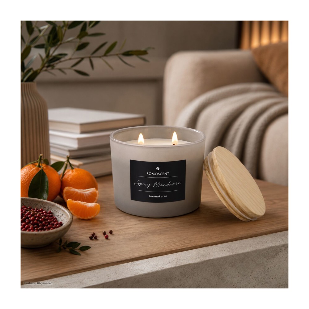ROMOSCENT® Aromakerze Spicy Mandarin