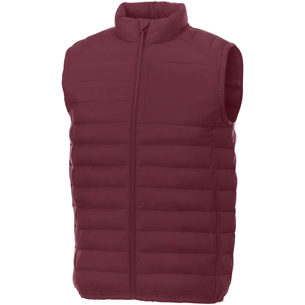 Pallas recycelter wattierter Bodywarmer für Herren - Tiefes Burgunderrot