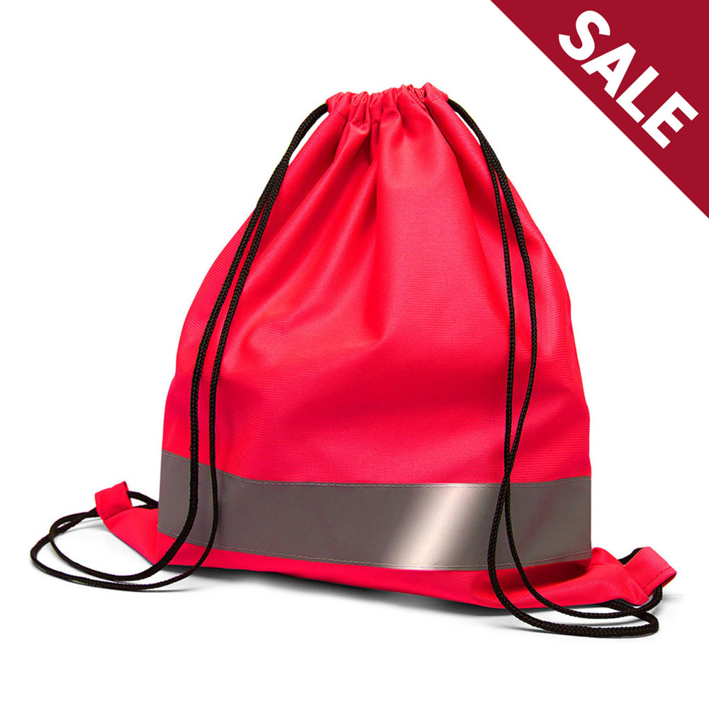 ARNHEM – Rucksack mit Reflektionsstreifen - Neon-rot
