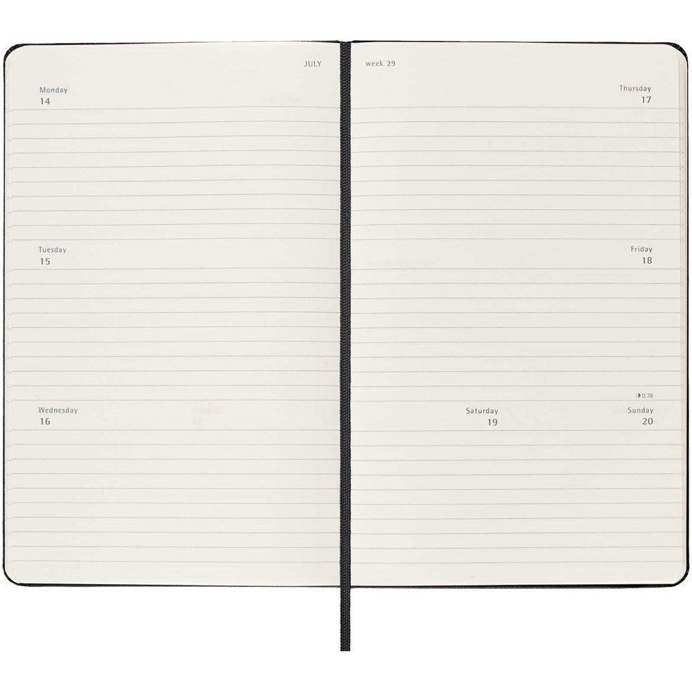 Moleskine Hardcover 12 Monate Wochenkalender L horizontal