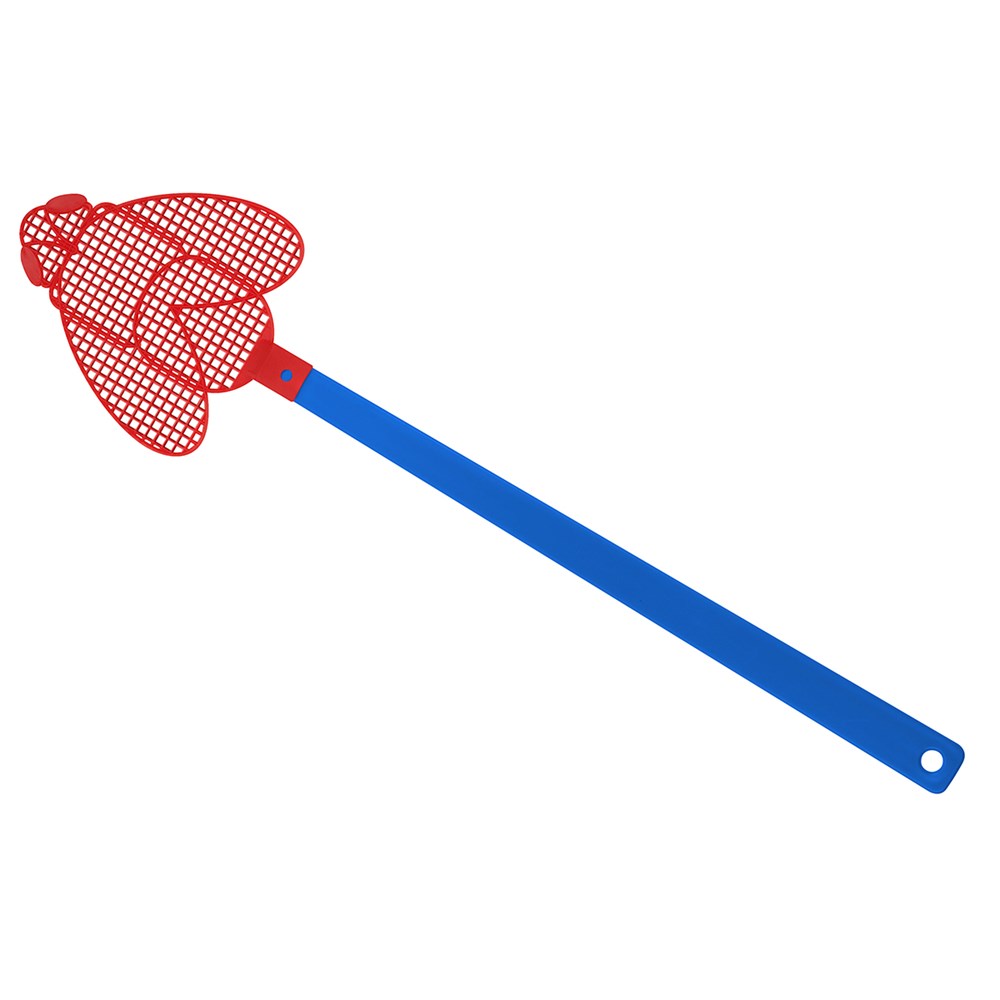 Fliegenklatsche "Brummi" - blau/rot