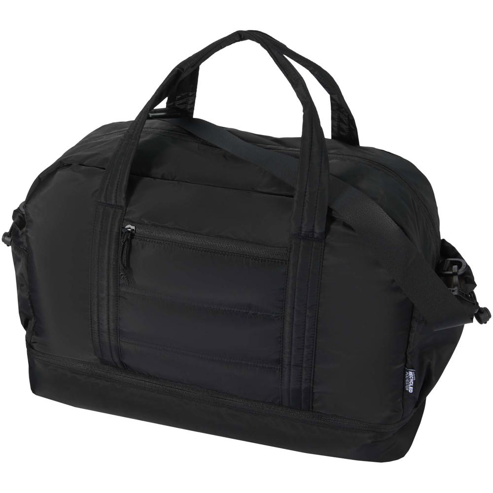 Puffer GRS recycelte Reisetasche mit isoliertem Boden 30L - schwarz