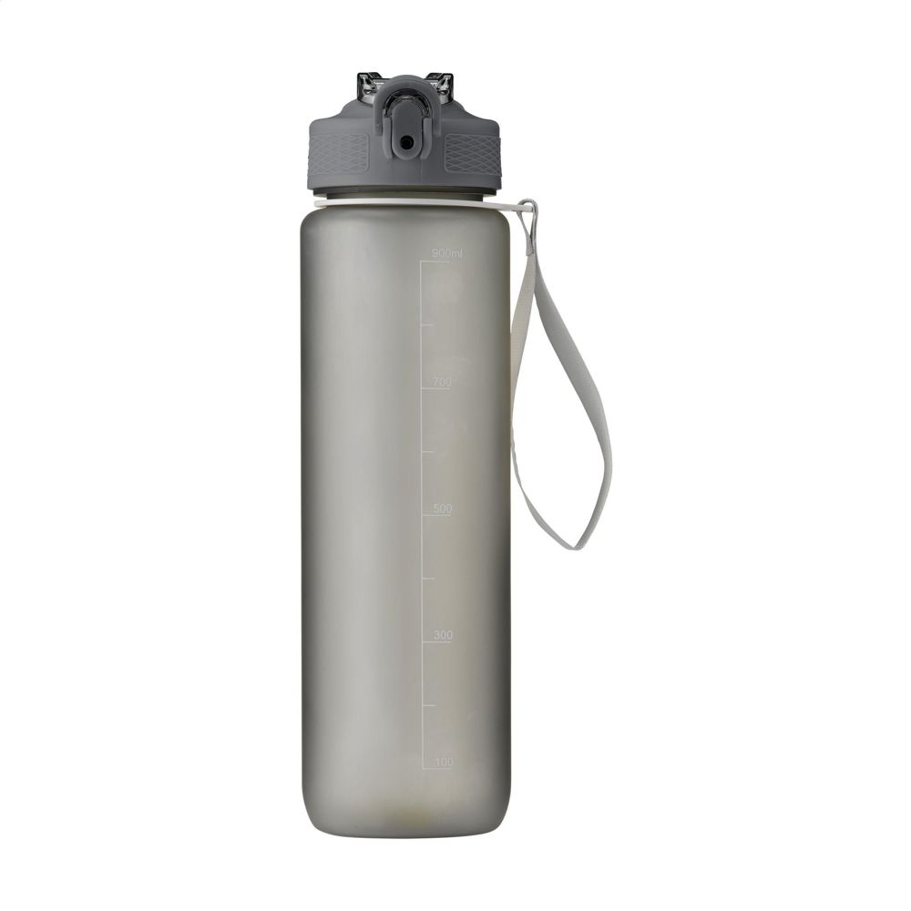 AquaSport RCS Recycled Water Bottle 1 L - grau (± PMS Cool Gray 2C)