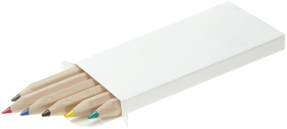 Buntstifte, 6er Set,  Made in EU, FSC®, inkl. Rundumdruck