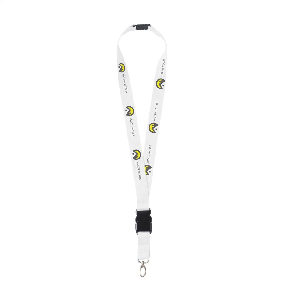 KeyCordSafety 2,4 cm Schlüsselband - weiß (± PMS White)