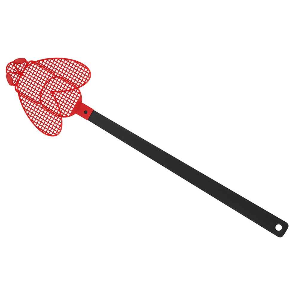 Fliegenklatsche "Brummi" - Schwarz/Rot
