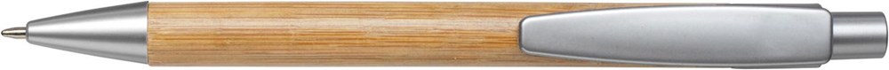 Kugelschreiber aus Bambus Lacey - Silber
