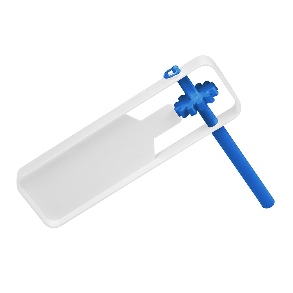 Schnarre - weiß/blau