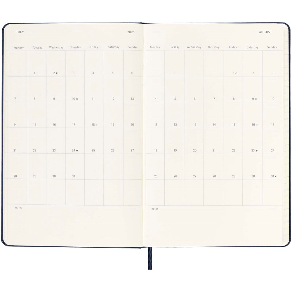 Moleskine Hardcover 12 Monate Wochenkalender L horizontal