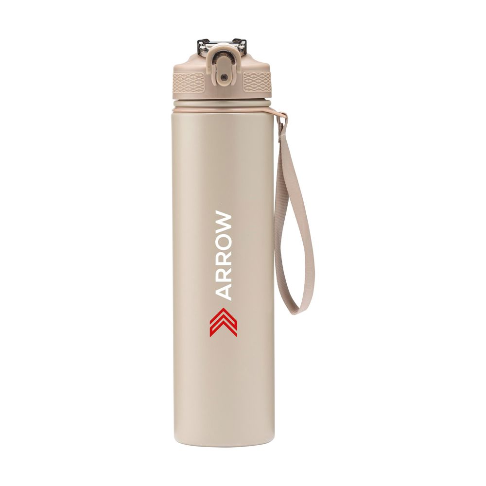 AquaSteel RCS Recycled Water Bottle 750 ml Trinkflasche - beige (± PMS 4268C)