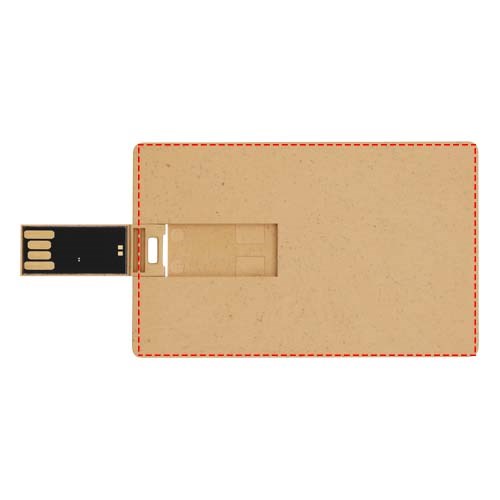 Rechteckiger, ausklappbarer USB-Stick in Kreditkarten-Format