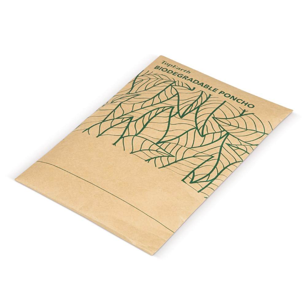 Biologisch abbaubarer Regenponcho