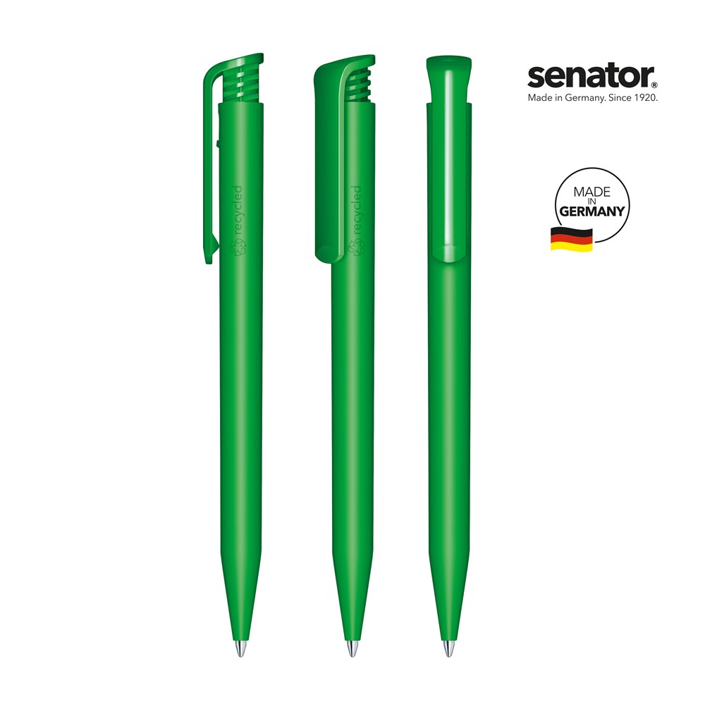 senator® Super Hit Matt Recycled  Druckkugelschreiber - grün 347